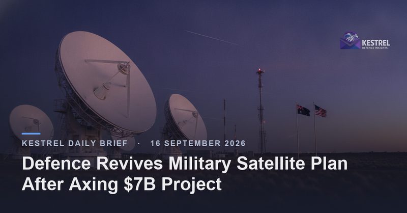 Defence Revives Military Satellite Plan After Axing $7B Project