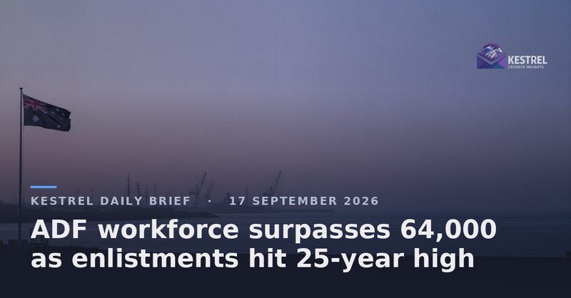 ADF workforce surpasses 64,000 as enlistments hit 25-year high