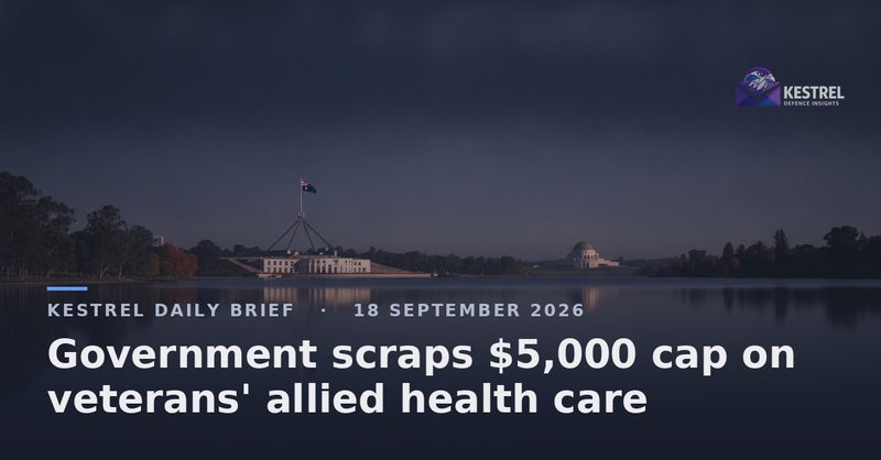 Government scraps $5,000 cap on veterans' allied health care