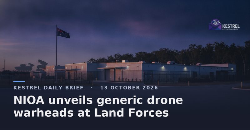 NIOA unveils generic drone warheads at Land Forces