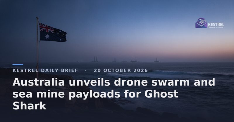 Australia unveils drone swarm and sea mine payloads for Ghost Shark