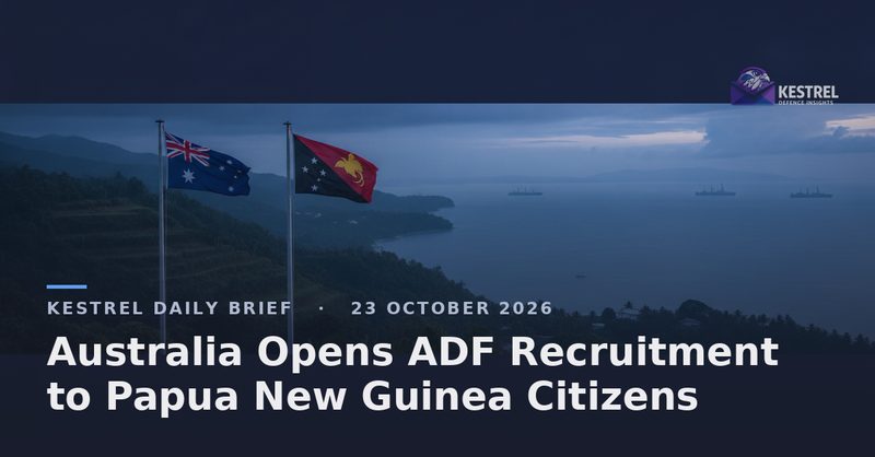 Australia Opens ADF Recruitment to Papua New Guinea Citizens