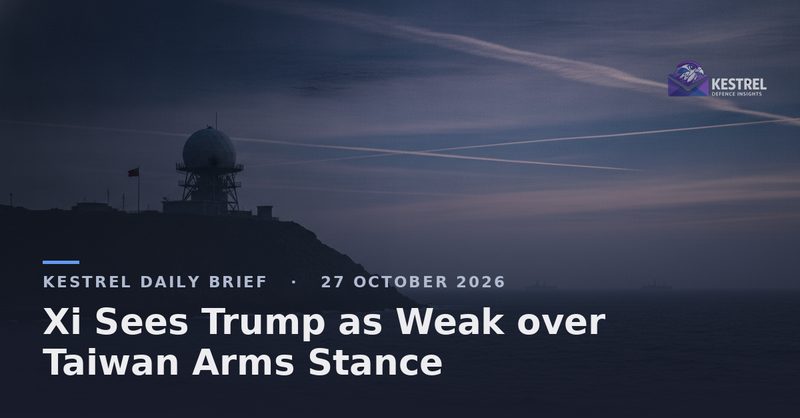 Xi Sees Trump as Weak over Taiwan Arms Stance